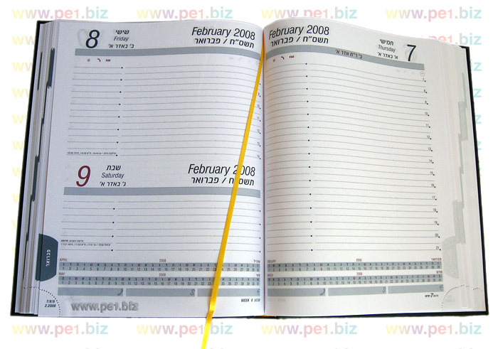 יומן יומי דמוי עור,דנית - תמונה 2